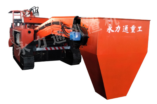 120履帶防爆扒渣機，漏斗接渣耙渣機